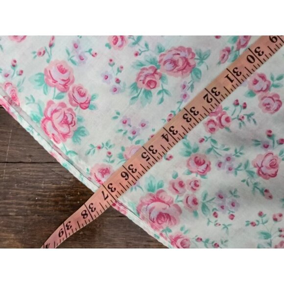 Vintage Dainty Pink Floral Bloomcore Botanical Night Gown House Dress - Picture 9 of 11